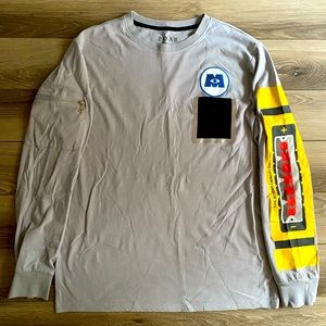 Disney Pixar’s, Monsters Inc, Long Sleeve Tee, Medium